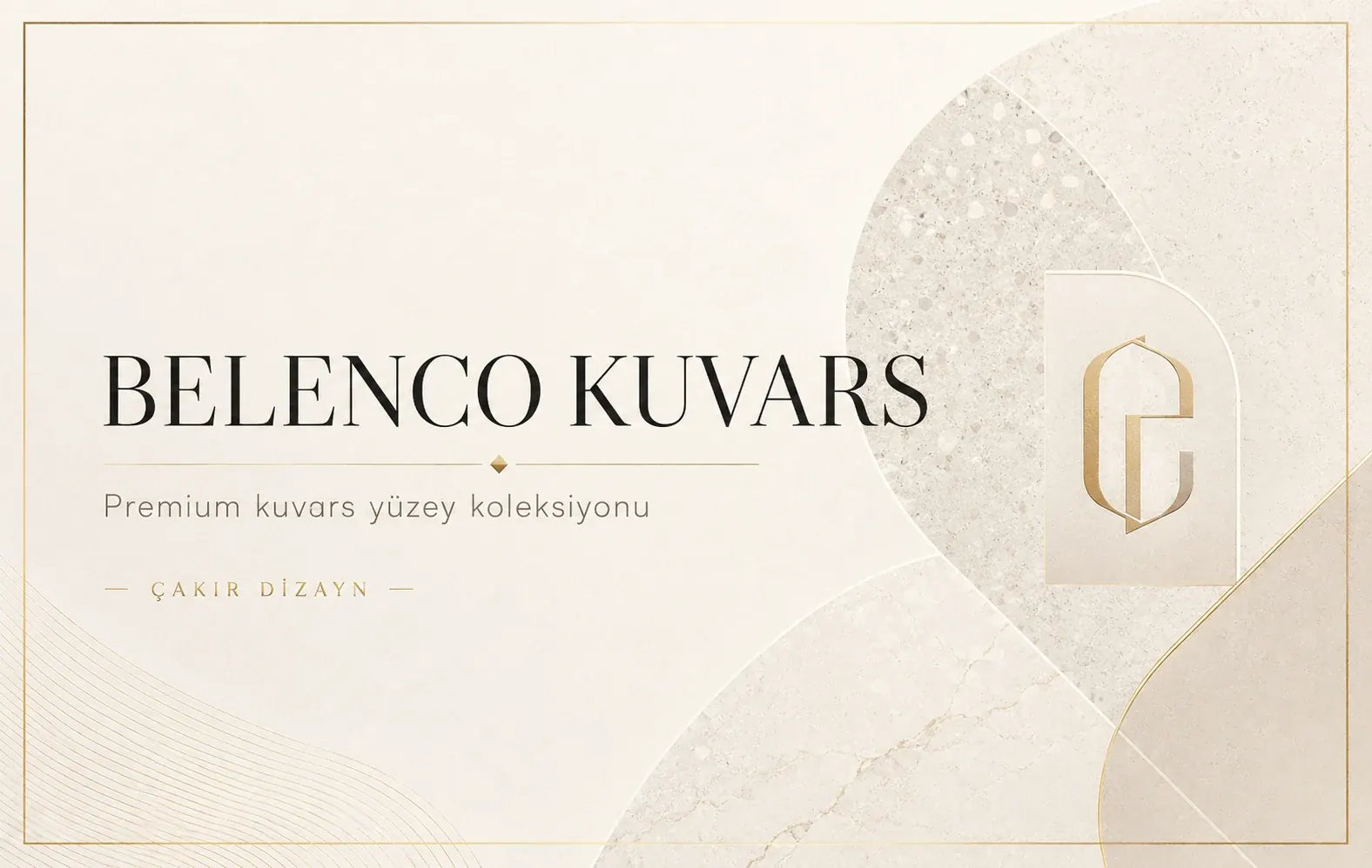 Belenco Kuvars için Çakır Dizayn marka kimliği tarzında kategori görseli