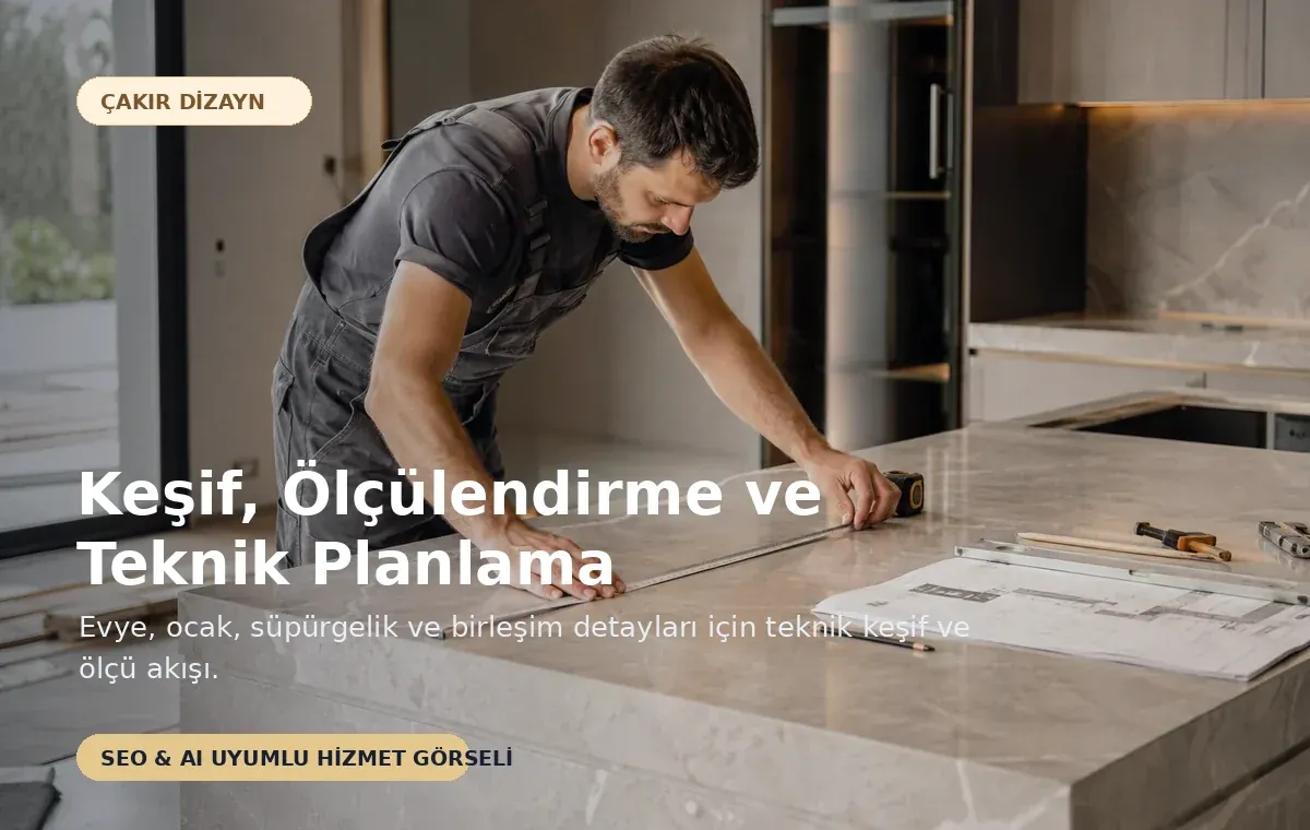 Keşif, Ölçülendirme ve Teknik Planlama için SEO ve AI uyumlu Çakır Dizayn hizmet görseli