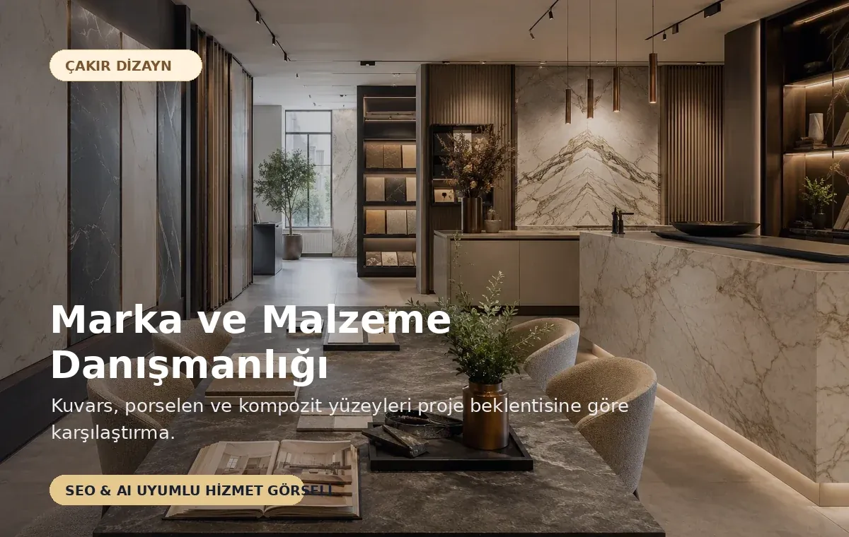 Marka ve Malzeme Danışmanlığı için SEO ve AI uyumlu Çakır Dizayn hizmet görseli